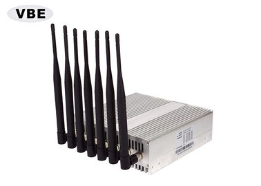 7 Bands 16W Wifi Signal Jammer CDMA / DCS / PCS 110V - 240VAC Power Supply
